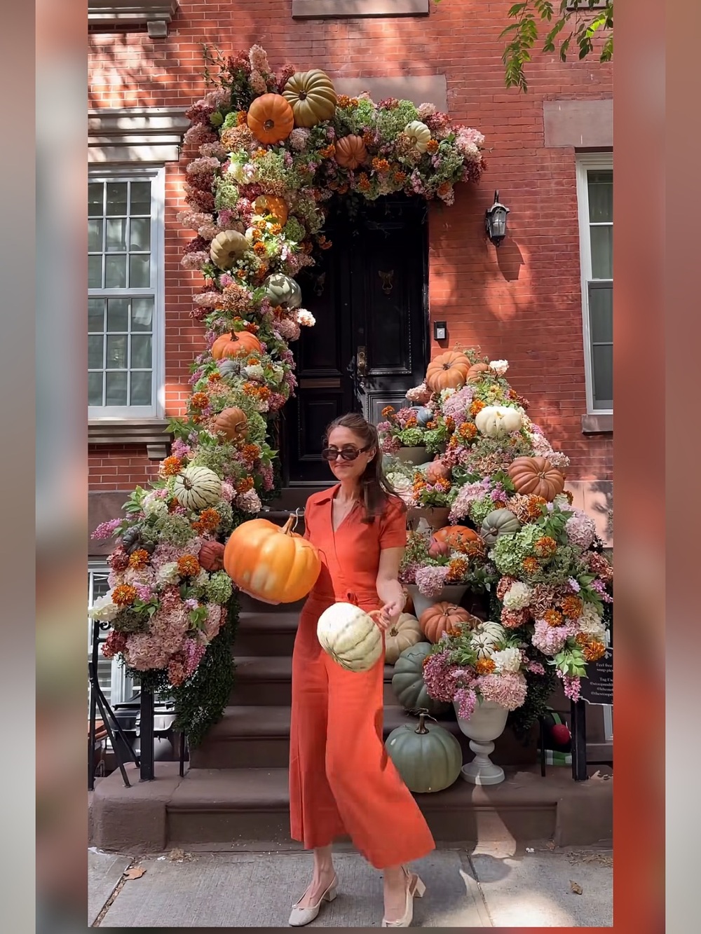 ANTHROPOLOGIE Orange The Colette Weekend Jumpsuit by Maeve size 12
